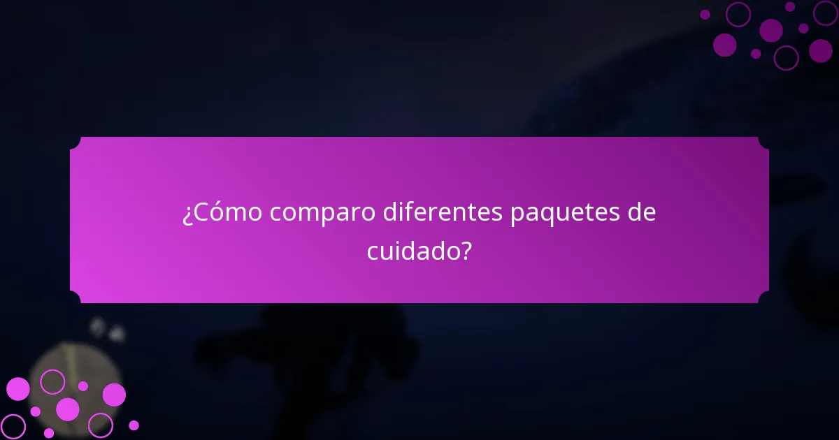 ¿Qué recompensas exclusivas puedo ganar con los paquetes de cuidado?