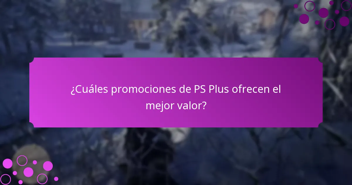 ¿Cuáles promociones de PS Plus ofrecen el mejor valor?