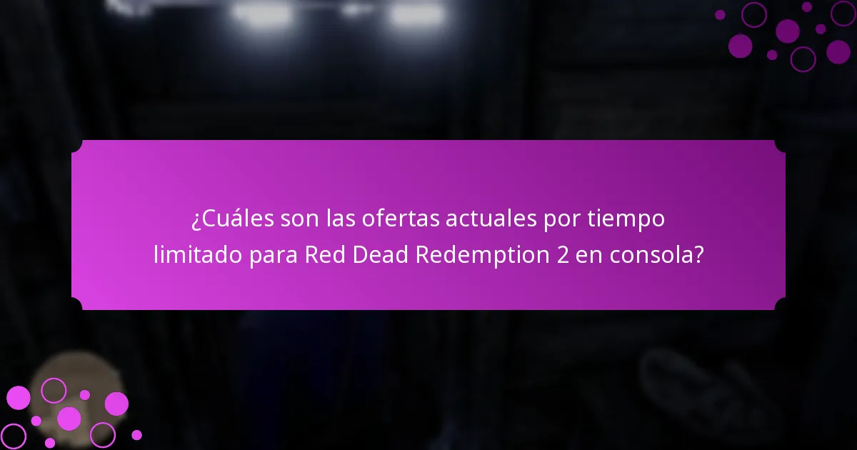 ¿Qué artículos especiales se pueden obtener a través de promociones para Red Dead Redemption 2 en consola?